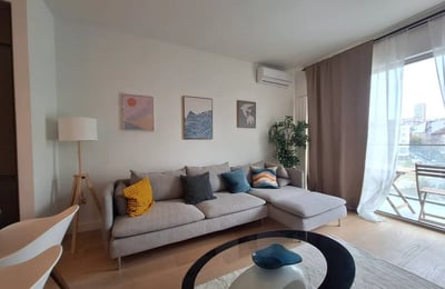 Alquiler de un amplio apartamento de 3 habitaciones, 71 m², distrito Belgrade Waterfront, Belgrado, Serbia